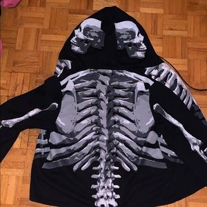 Skeleton hoodie Y2K